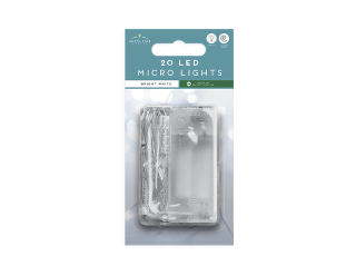 20 Micro LED Battery Operated Lights - Bright White - XMA3922