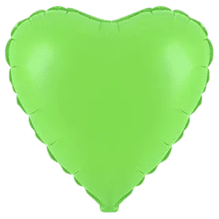 Flexmetal - Fluorescent Green Heart - 201500FVE