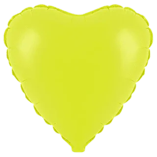 Flexmetal - Fluorescent Yellow Heart - 201500FY