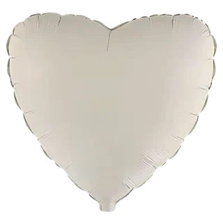 Flexmetal - Matte Creamy Latte Heart 18" - 201500MCL