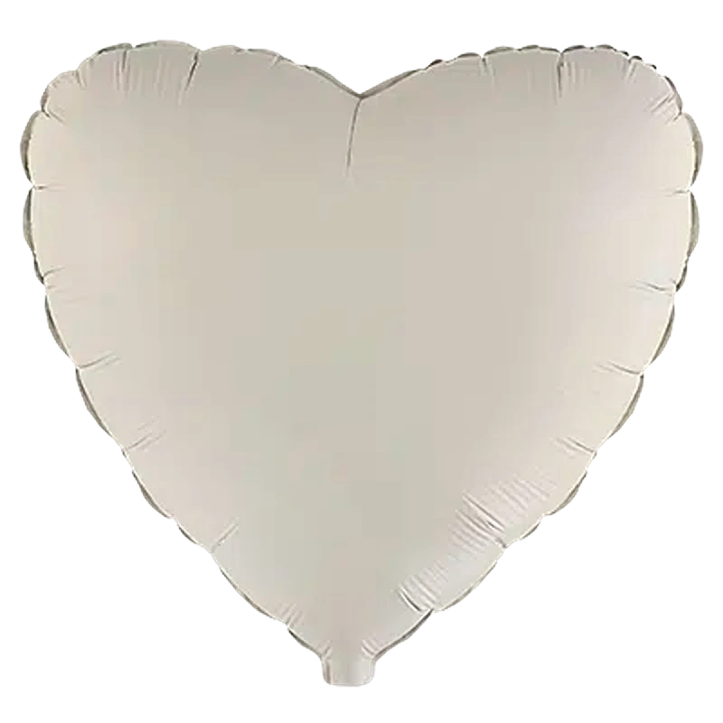 Flexmetal - Matte Creamy Latte Heart 18" - 201500MCL
