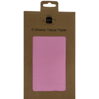 Design Group - Tissue Paper Pink - 50cm x 70cm - 6 Sheets - TILP/2