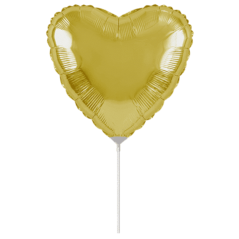 Flexmetal - 9" Gold Heart - 202500O