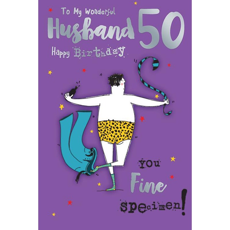 50th Birthday - Husband - C75 6pk - NMT128