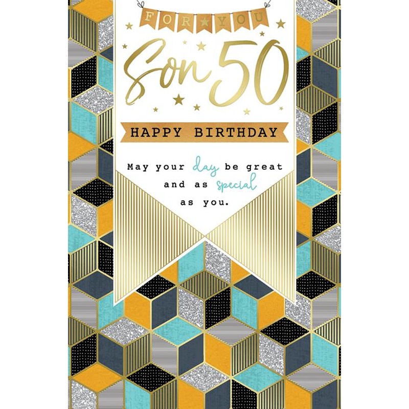 50th Birthday - Son - C75 6pk - NMT158