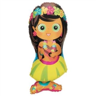 Betallic 34inch / 86cm Hula Girl  Shape Pkt - 15680