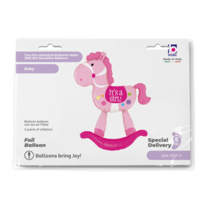 Grabo 5' Rocking Horse Girl Special Delivery Shape Packaged