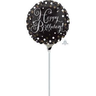 Anagram 9" Sparkling Happy Birthday - 36563