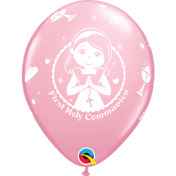 Qualatex - First Holy Communion Girl Pink - 38666