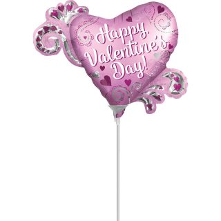 Anagram - Satin Happy Valentine's Day Heart - 14" - 38766
