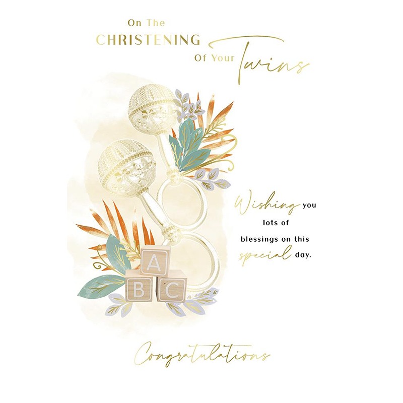 Christening Twins - 6pk - Code 75 - Y25001
