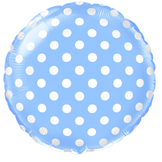 Flexmetal - Baby Blue Polka Dot Round - 401577