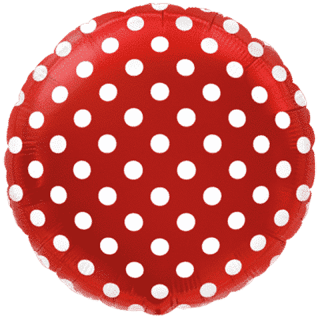 Flexmetal - Red Polka Dots Round - 401577