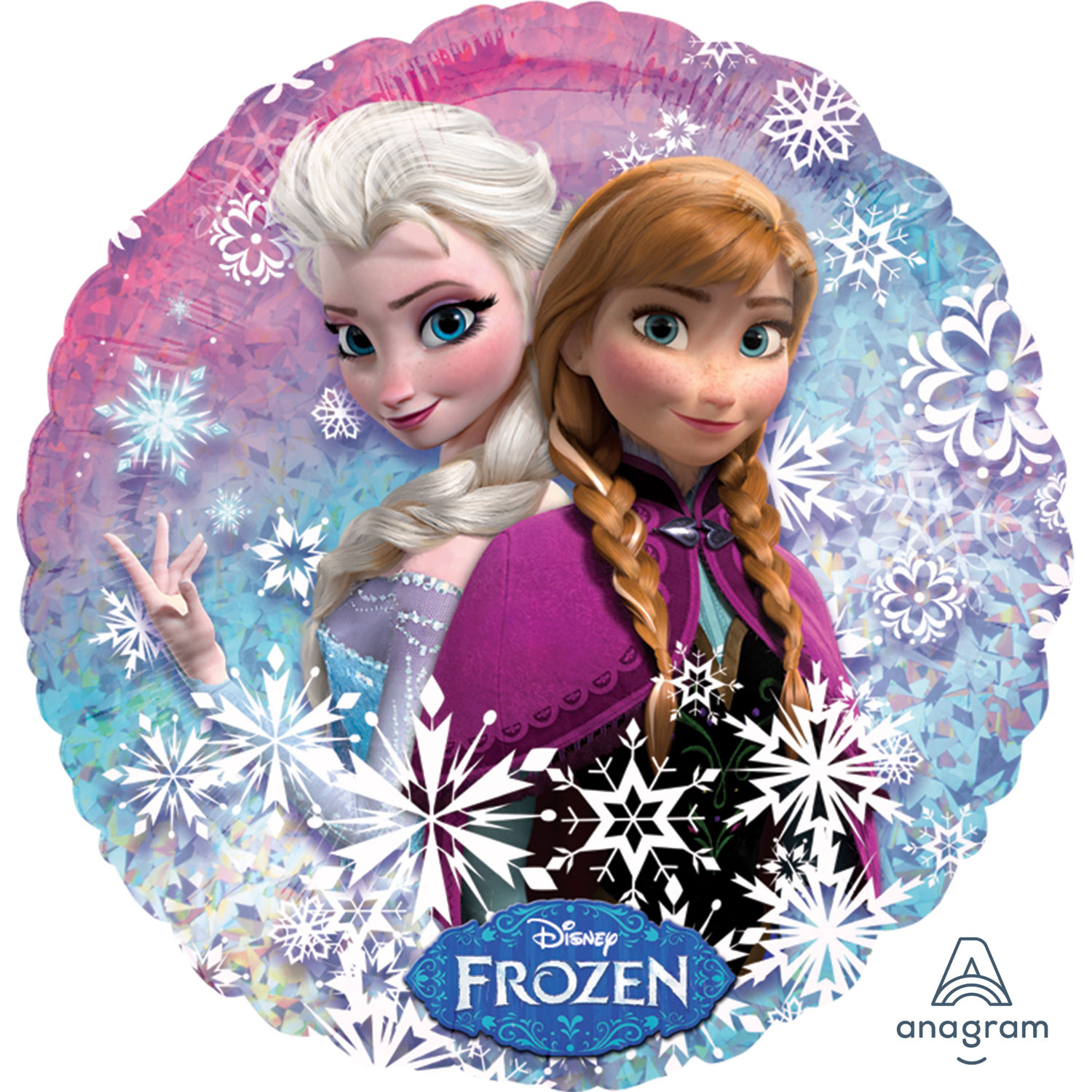 Anagram Frozen Holographic Standard Foil Balloons S60 - 2755201