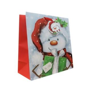 SNOWMAN SQ XMAS BAG - XTUMSQ-2