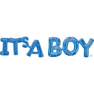 Anagram "It's A Boy" Blue Phrase Balloons G20