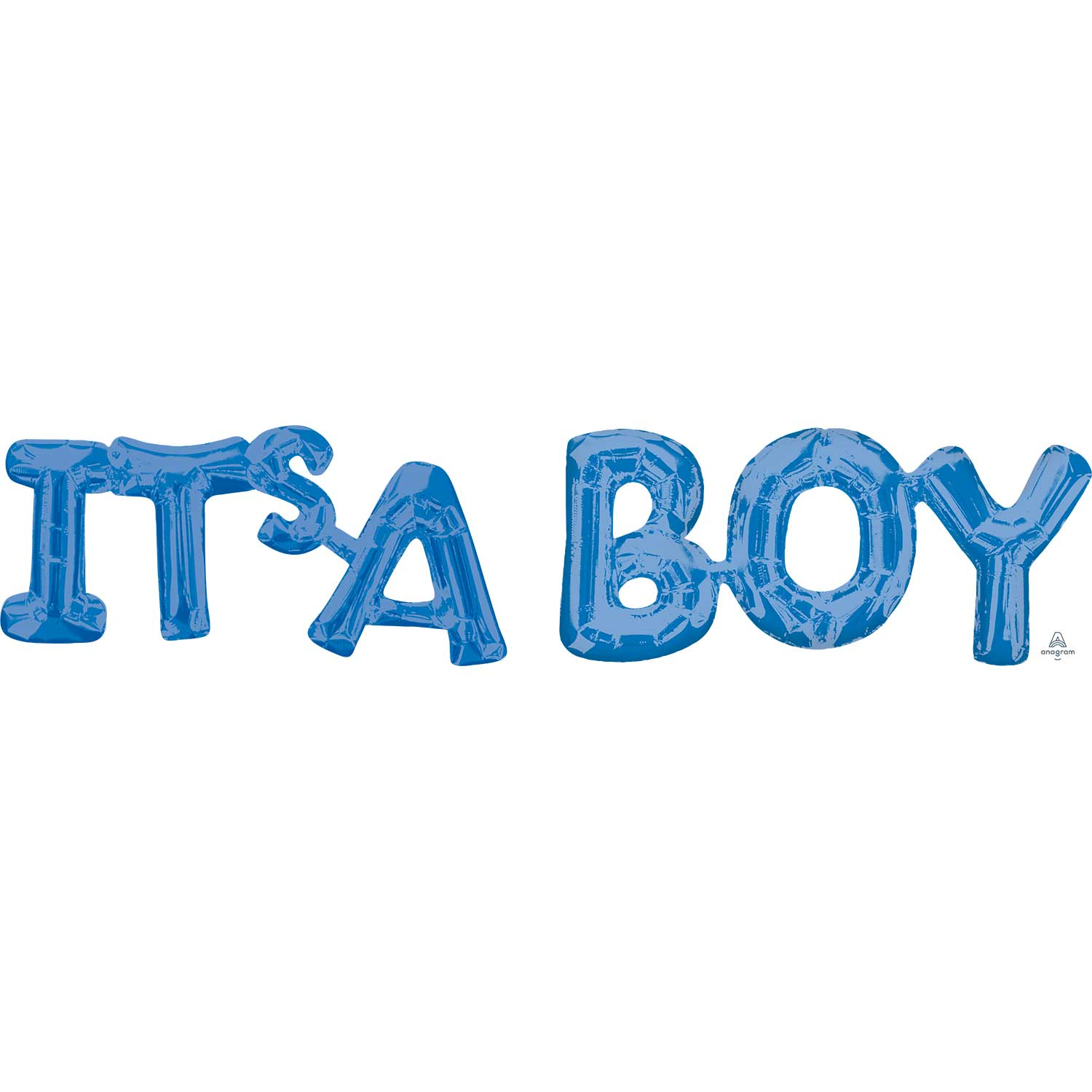 Anagram "It's A Boy" Blue Phrase Balloons G20