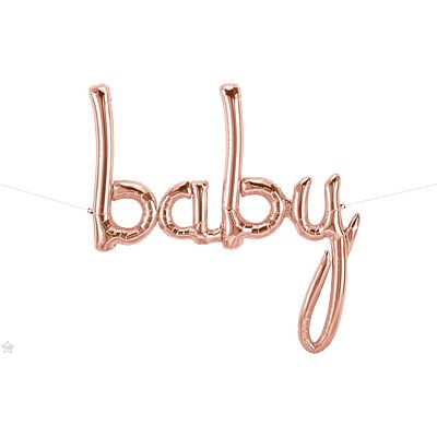 North Star 46" SCRIPT - PKD. - BABY ROSE GOLD