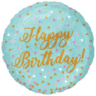 Anagram Woo Hoo Birthday Holographic Sparkle Standard Foil Balloons S40