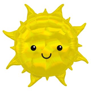 Anagram Iridescent Sun SuperShape Foil Balloons 27"/68cm x 27"/68cm P35