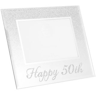 Lesser & Pavey - Silver Glitter Happy 50th - LP41869