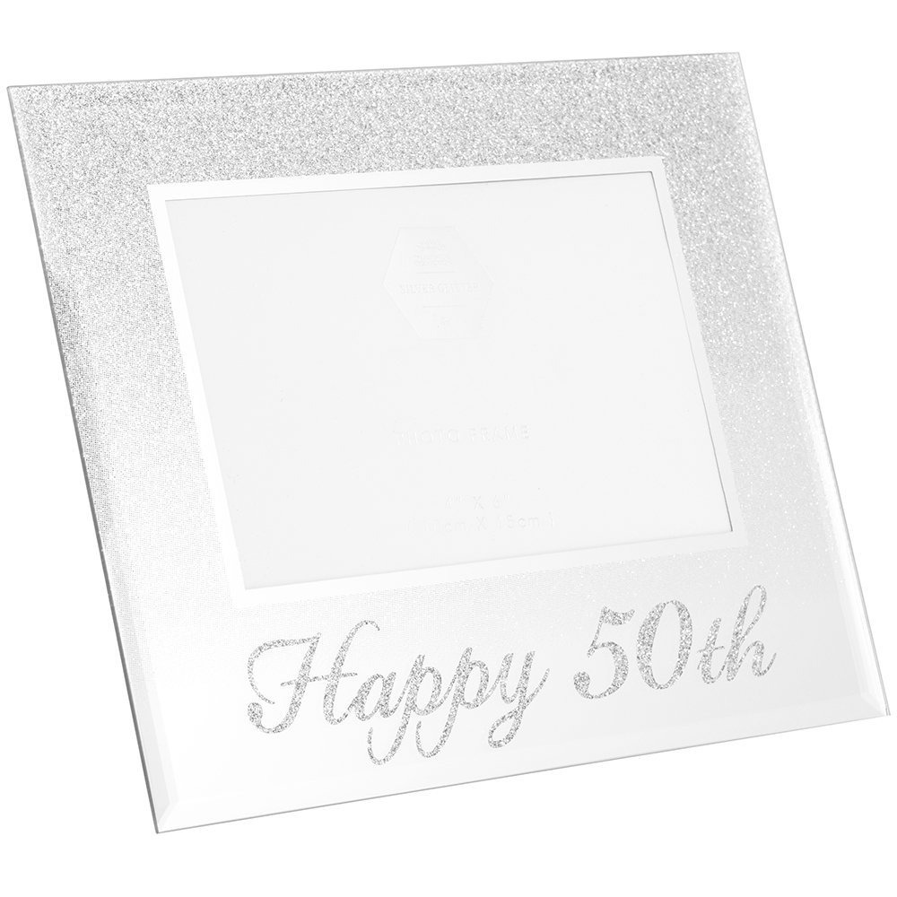 Lesser & Pavey - Silver Glitter Happy 50th - LP41869