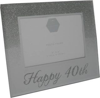 Lesser & Pavey - Silver Glitter Happy 40th - LP41863