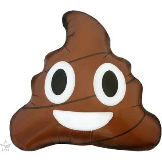 24" SHAPE - PKD. - EMOTICON POOP