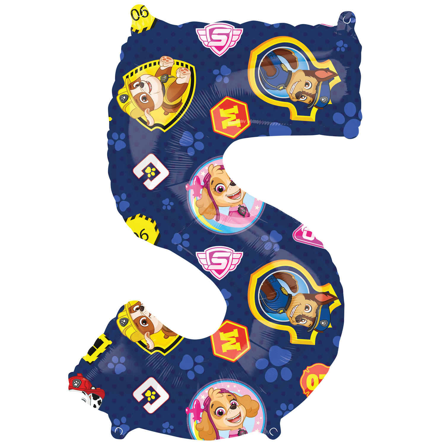 Anagram 26″ L27 Paw Patrol Number 5 Shape Pkt - 4213901