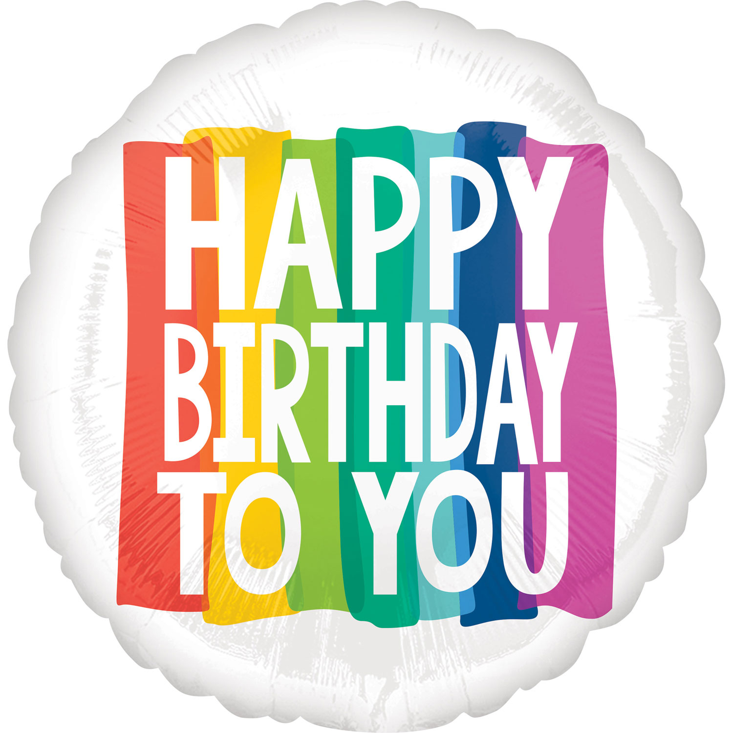 Anagram Rainbow Wishes Jumbo HX Foil Balloons 28"/71cm w x 28"/71cm h P32