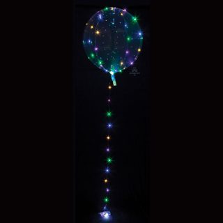 Anagram Crystal Clearz Multi Colour LED Jumbo Balloons 18"/46cm P45