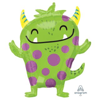 Anagram Happy Monster SuperShape XL Foil Balloons 26"/66cm w 29"/73cm h P35
