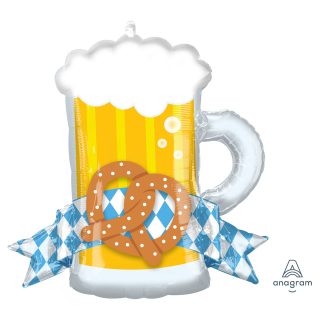 Anagram Mug for Oktoberfest SuperShape Foil Balloons 26"/66cm w x 25"/63cm h P30