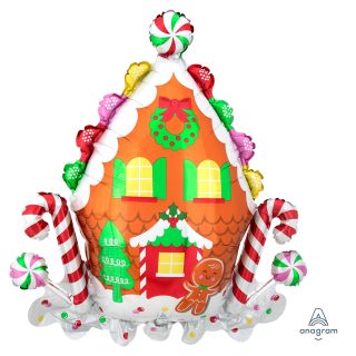 Anagram Gingerbread House SuperShape XL Foil Balloons 28"/71cm x 30"/76cm P35
