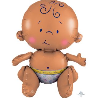 Anagram Celebrate Baby Multi Balloon 13"/33cm w x 15"/38cm h A75