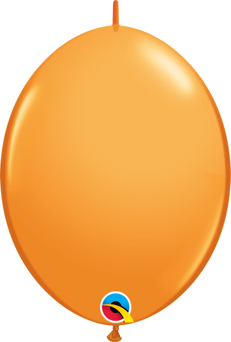 12" QLINK ORANGE 50CT - QUALATEX QUICK LINK BALLOONS