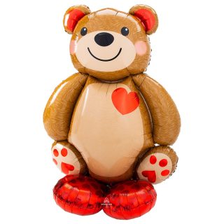 Amscan - Big Cuddly Teddy AirLoonz - 34"/86cm w x 48"/121cm - 4237311