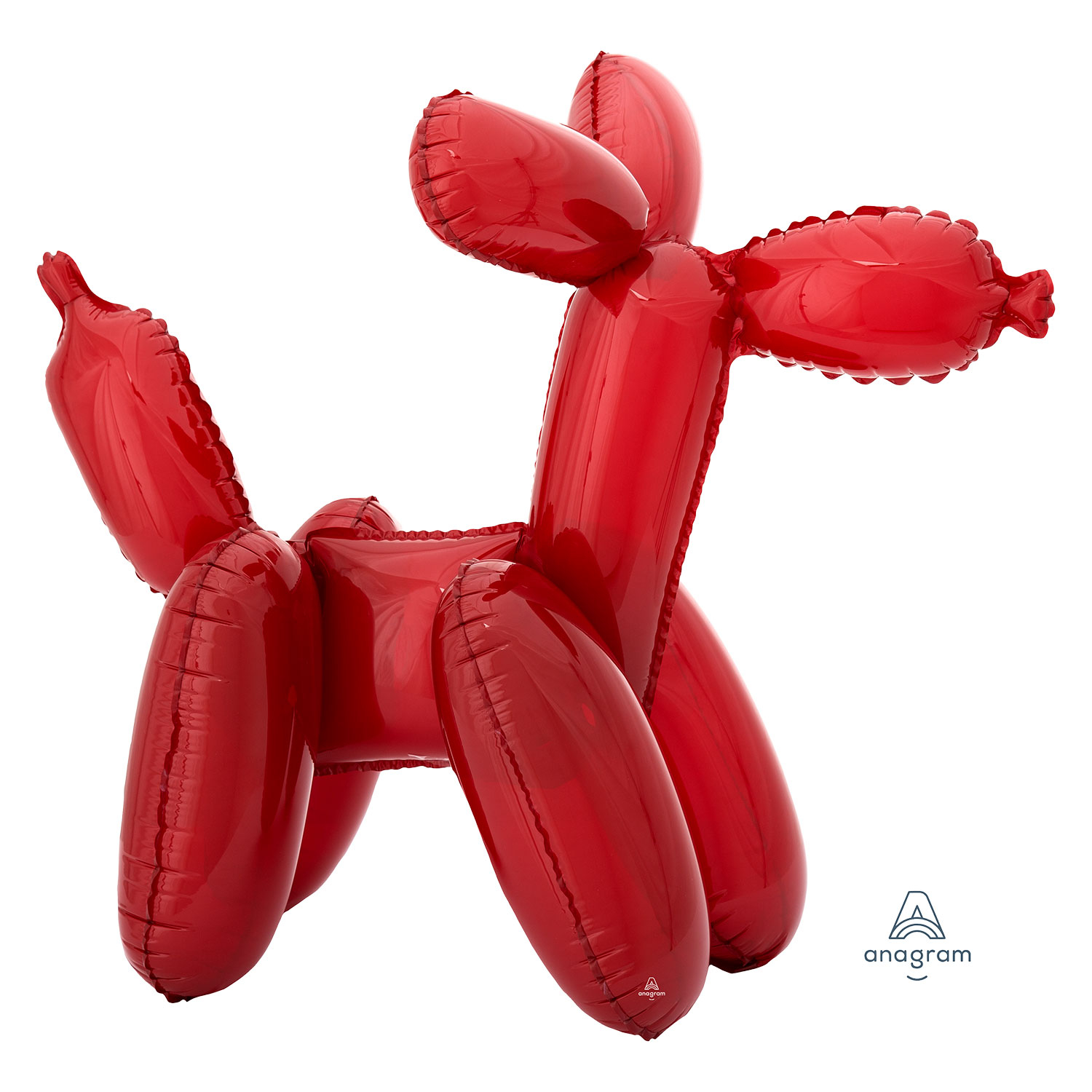 Anagram Red Dog Multi Foil Balloon 19"/48cm x 16"/40cm h A75