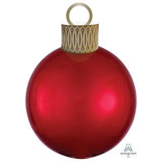 Anagram Red Bauble Orbz Foil Balloon Decoration Kits P45