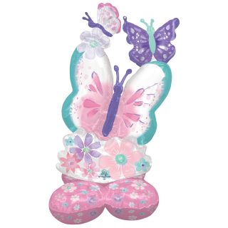 Anagram Flutters AirLoonz Foil Balloons 28"/71cm w x 44"/111cm h P70