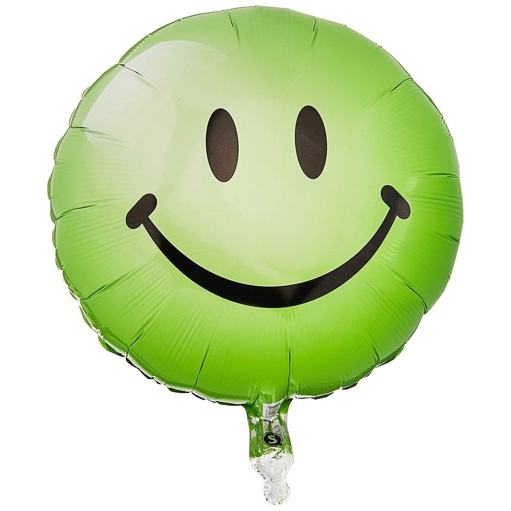 Qualatex 18" Green Smile Face - 29628