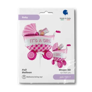 Grabo 42" It's A Girl Buggy 3D Dimensionals Packaged