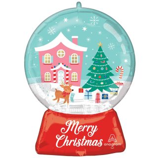Anagram Nostalgic Wonderland Snowglobe SuperShape Foil Balloons 20"/50cm w x 27"/68cm h P30