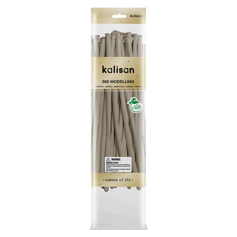 360 - Retro White Sand Modelling Balloon - 50ct Nozzle Up - 10380155