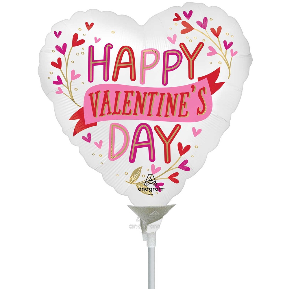 Anagram 14" Happy Valentine's Day Satin Botanicals Mini - 46385