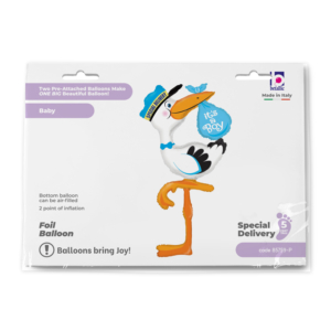 Grabo 5' Special Delivery Stork - Boy Packaged