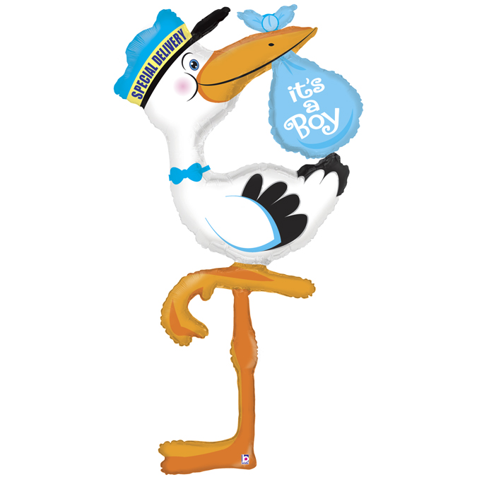 Grabo 5' Special Delivery Stork - Boy Packaged - Image 2