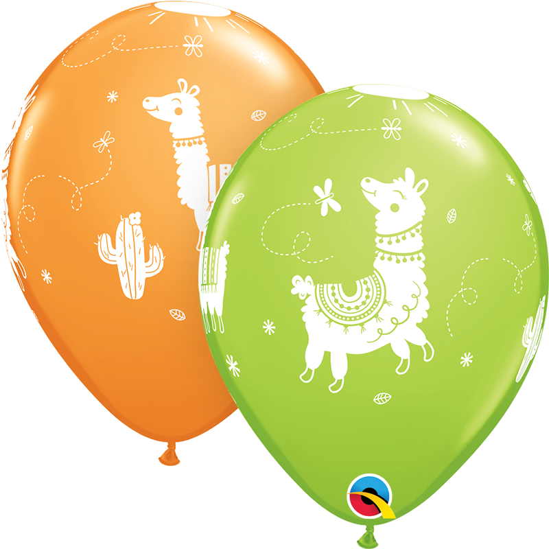 11″ ROUND 6CT RETAIL PKG - LLAMAS