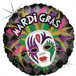 Grabo 18" Holographic Mardi Gras Pkt - 86864H-P