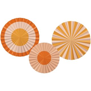 Deco Fan Set - Pretty Peachy - 3 pieces - 24332